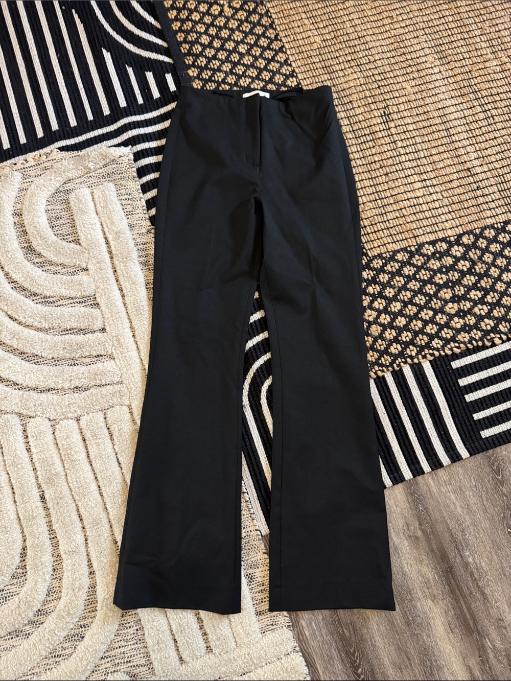Abercrombie & Fitch Black High-Waist Trouser